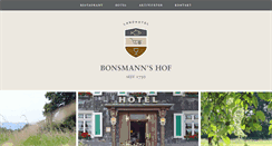 Desktop Screenshot of bonsmannshof.de