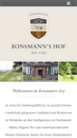 Mobile Screenshot of bonsmannshof.de