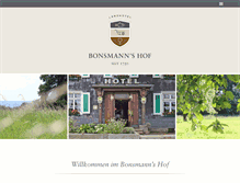 Tablet Screenshot of bonsmannshof.de